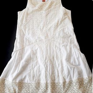 Anthro eyelet dress sz 4